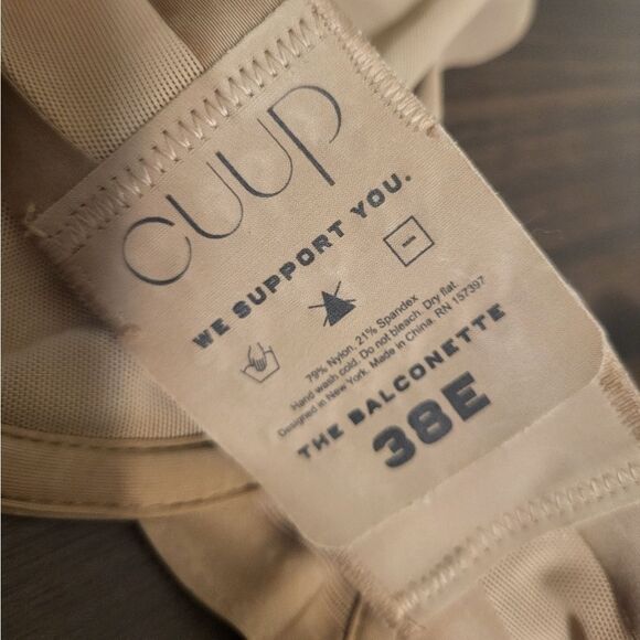 CUUP Balconette Mesh Bra Taupe, NEW w/o TAG Various Sizes - Picture 5 of 6